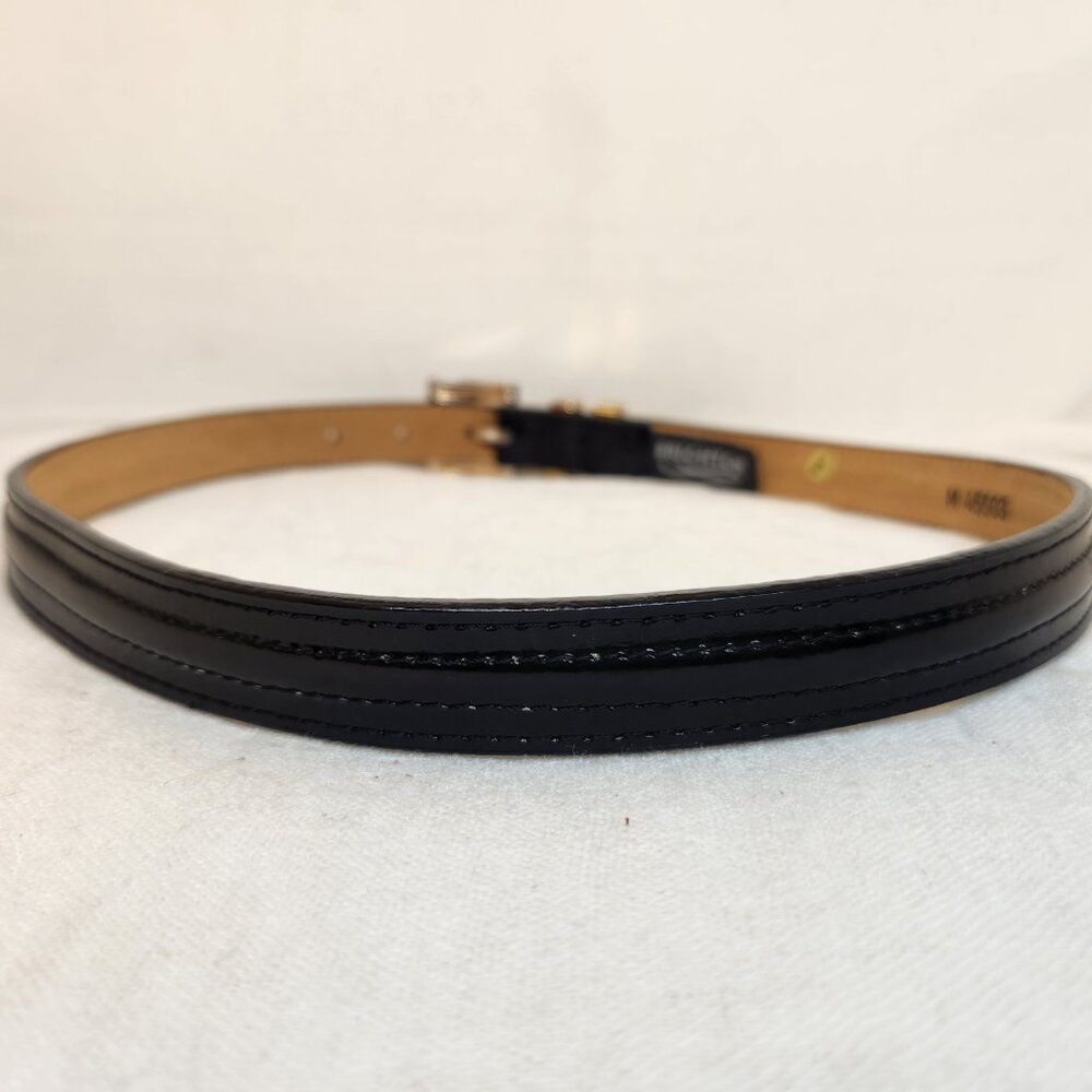 Brighton Womens Medium Black Leather Basic Waist … - image 3